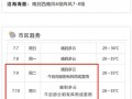 温岭一周天气预报：精准气象数据分析与出行建议