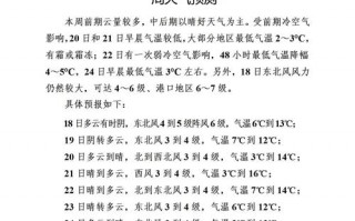 黑龙江双鸭山天气预报：未来一周气象趋势与生活指南