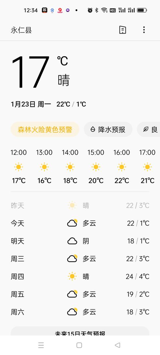 永仁天气预报准确率分析与实用指南-第1张图片-123天气